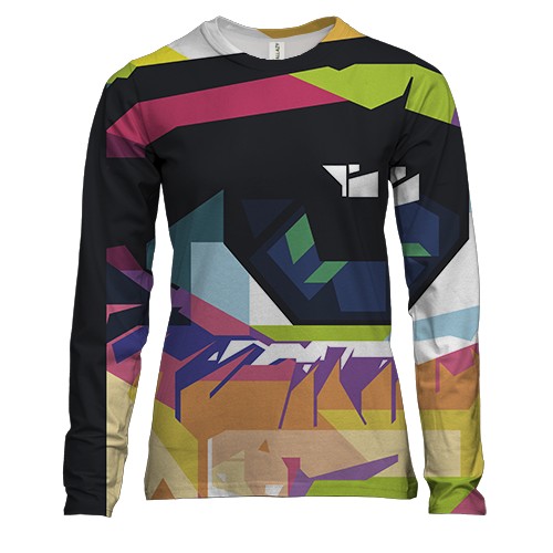 Жіночий 3D лонгслів з поп арт оком