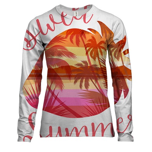 Женский 3D лонгслив Sweet Summer