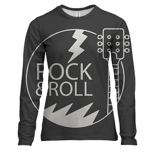 Жіночий 3D лонгслів Rock & Roll