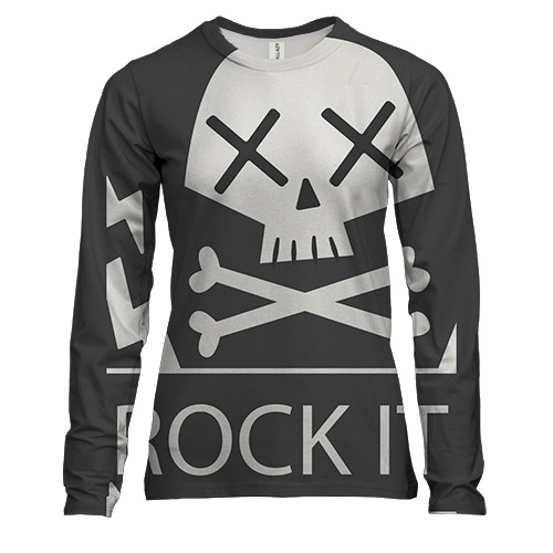 Женский 3D лонгслив Rock it