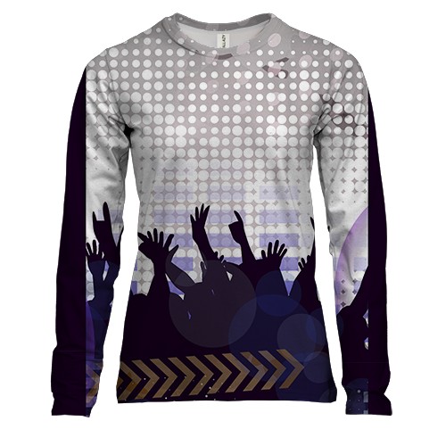 Женский 3D лонгслив Dicso party