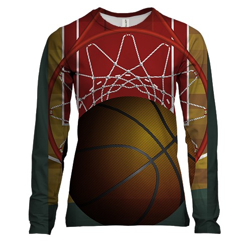 Женский 3D лонгслив Basketball кольцо