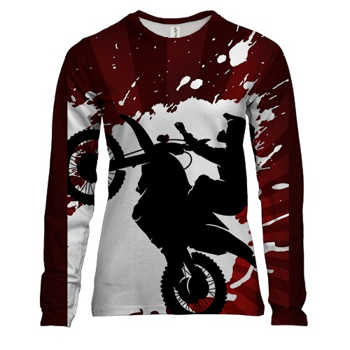 Женский 3D лонгслив Motocross