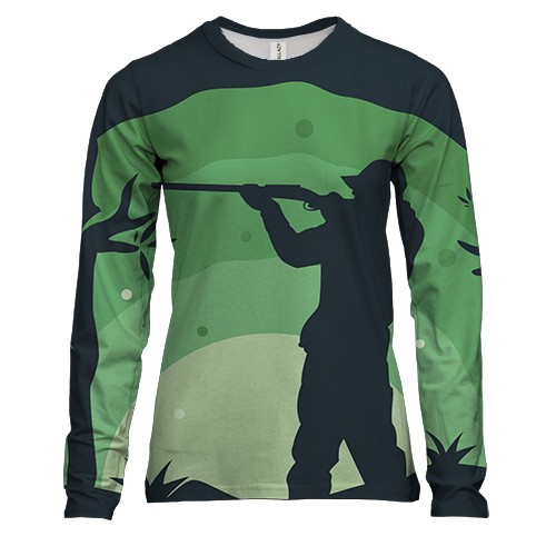 Жіночий 3D лонгслів з нічним мисливцем