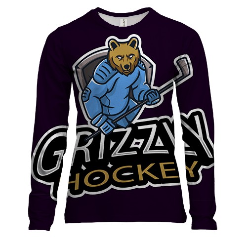 Жіночий 3D лонгслів Grizzly Hockey