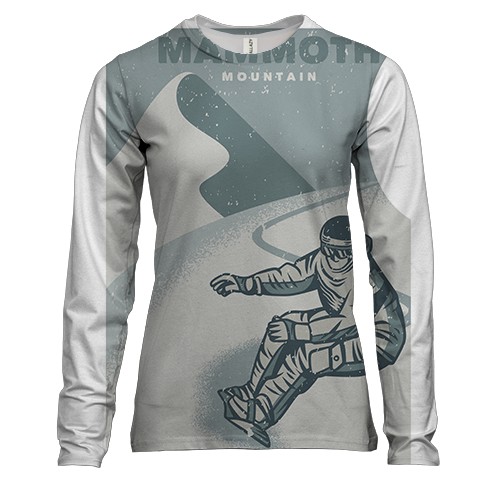 Женский 3D лонгслив Mountain man