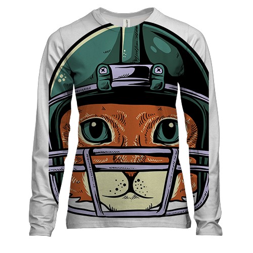 Жіночий 3D лонгслів з танцюючим скелетом