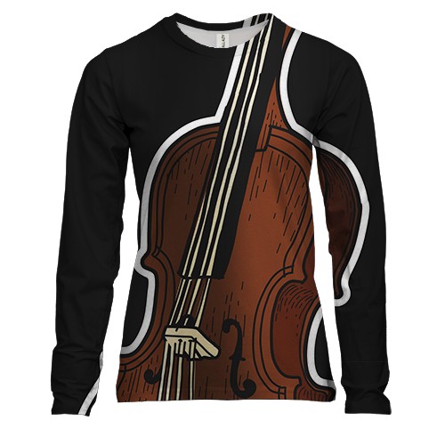 Женский 3D лонгслив String