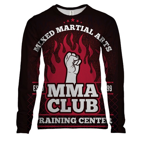 Женский 3D лонгслив MMA club