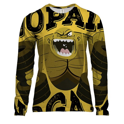 Жіночий 3D лонгслів No pain - No Gain