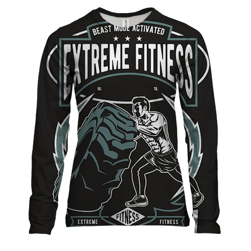 Женский 3D лонгслив Extreme fitness