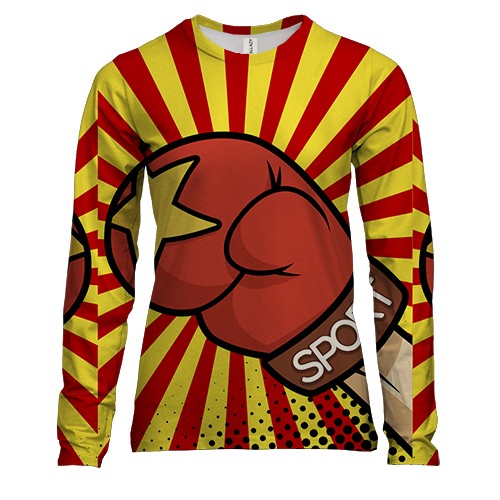 Жіночий 3D лонгслів Sport boxing