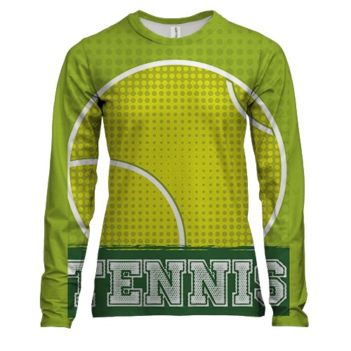Женский 3D лонгслив TENNIS