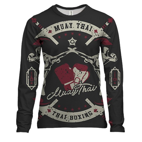 Жіночий 3D лонгслів Muay Thai