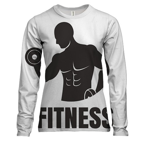 Жіночий 3D лонгслів Fitness Gym