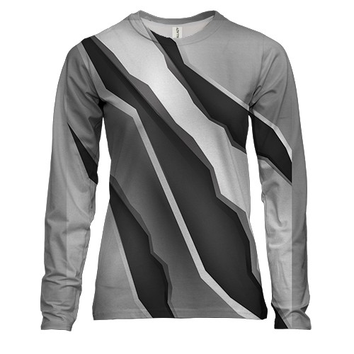 Женский 3D лонгслив с царапинами