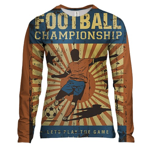 Жіночий 3D лонгслів Football Championship