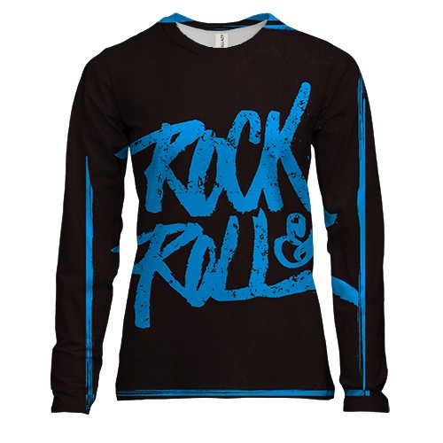Жіночий 3D лонгслів Rock and Roll