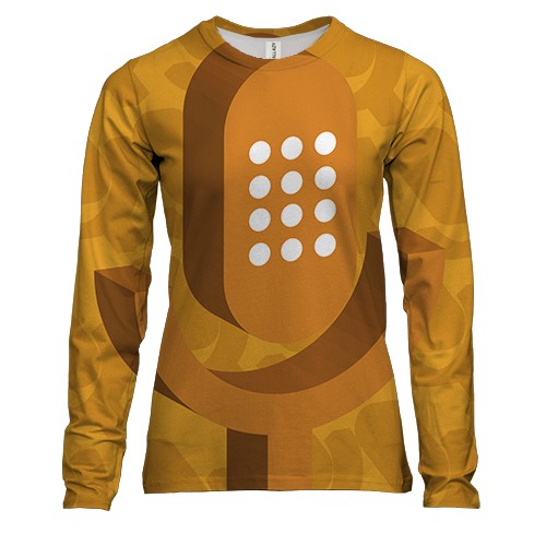 Жіночий 3D лонгслів з мікрофоном