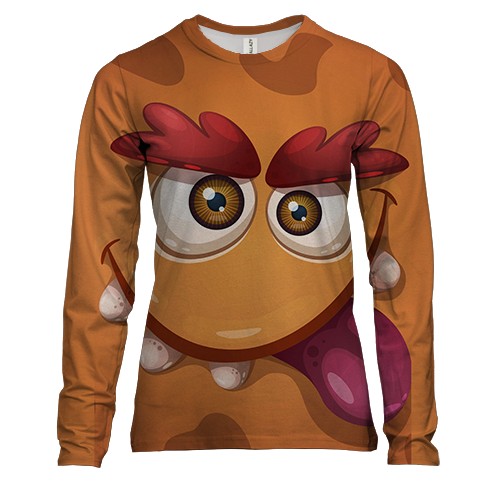 Женский 3D лонгслив с рыжим существом