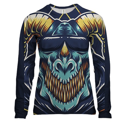 Женский 3D лонгслив с козлом-хипстером