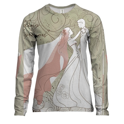 Женский 3D лонгслив с танцующей парой
