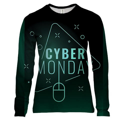 Жіночий 3D лонгслів Cyber Monday
