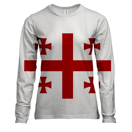 Жіночий 3D лонгслів з прапором Грузії