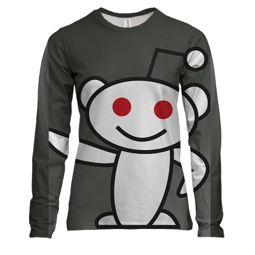 Женский 3D лонгслив Reddit