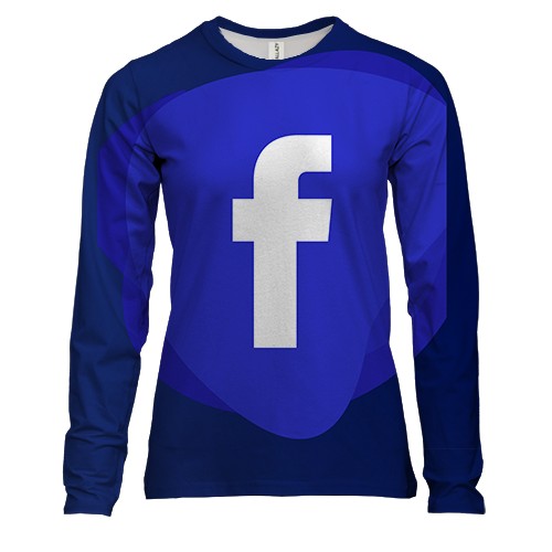 Жіночий 3D лонгслів з Facebook