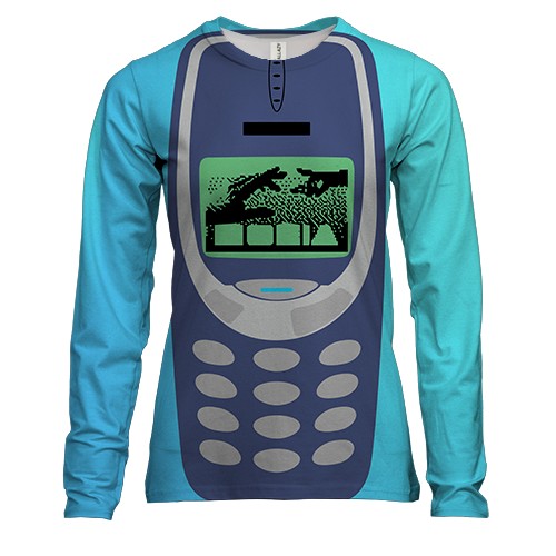 Жіночий 3D лонгслів з Nokia 6233