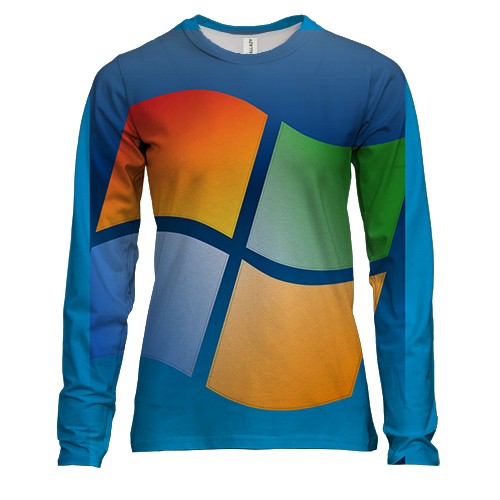 Жіночий 3D лонгслів з Windows