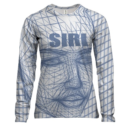 Жіночий 3D лонгслів з Siri (Iphone)