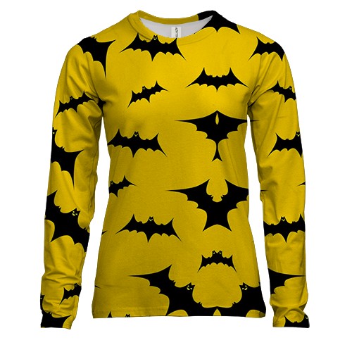 Жіночий 3D лонгслів з кажанами