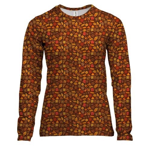 Жіночий 3D лонгслів з орнаментом