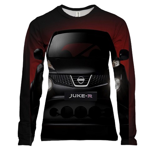 Жіночий 3D лонгслів Nissan Juke R