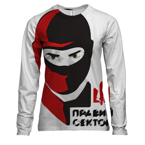 Женский 3D лонгслив Правый сектор арт