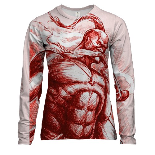 Жіночий 3D лонгслів з козаком і люлькою