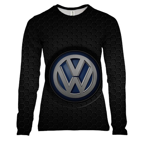 Женский 3D лонгслив с логотипом Volkswagen