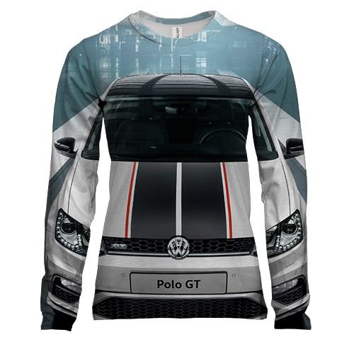 Женский 3D лонгслив Volkswagen Polo GT