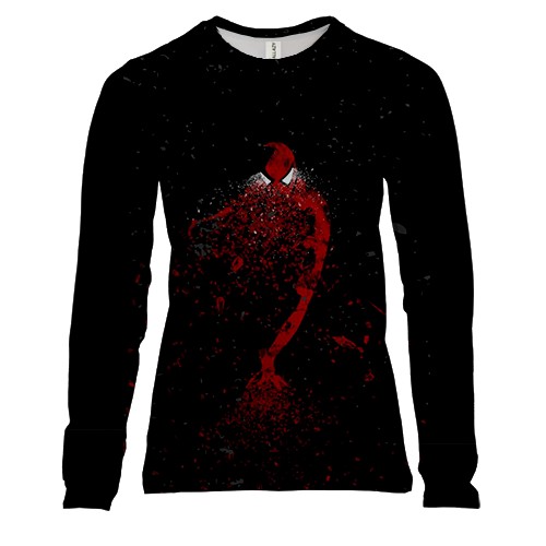 Женский 3D лонгслив Человек -паук (арт 2)