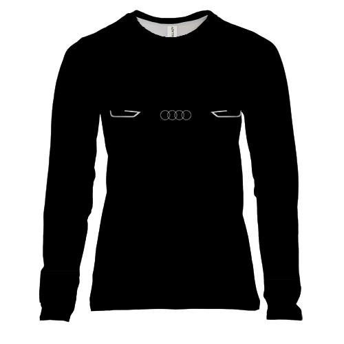 Женский 3D лонгслив с фарами Ауди