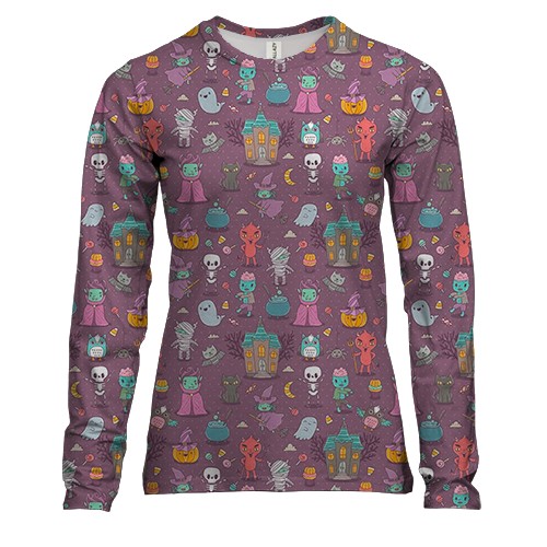 Жіночий 3D лонгслів Halloween АРТ