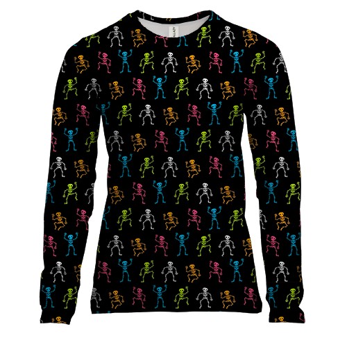 Жіночий 3D лонгслів Скелетики