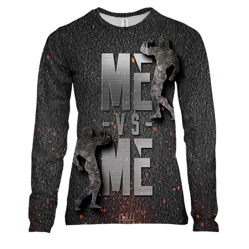 Женский 3D лонгслив Me vs Me