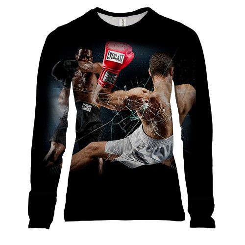 Женский 3D лонгслив Боксеры