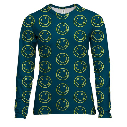 Женский 3D лонгслив Nirvana Smile (2)