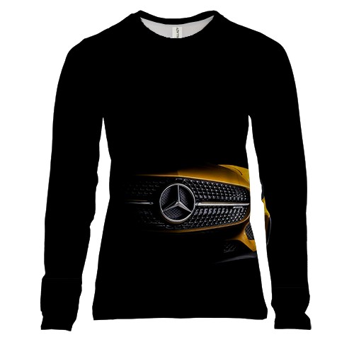 Женский 3D лонгслив Mercedes-Benz Car