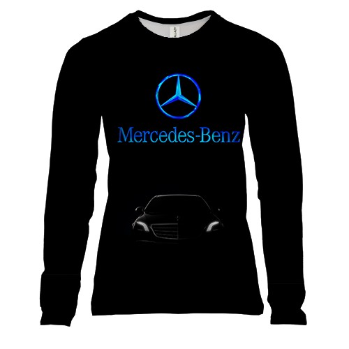 Женский 3D лонгслив Mercedes-Benz S-Class