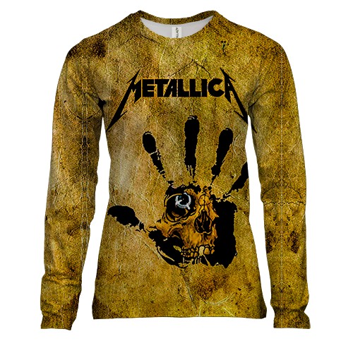 Женский 3D лонгслив Metallica (арт)